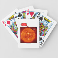 Sun Earth You Are Here Astronomy Humor Bicycle Playing Cards