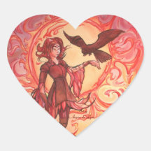 Sun Elf Heart Stickers