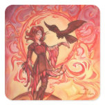 Sun Elf Square Stickers