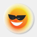 sun  emotion fridge magnet