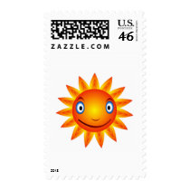 sun  emotion postage