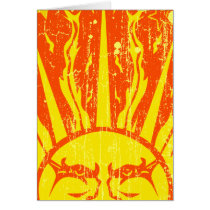 SUN - ERODED AND AGED CARDS