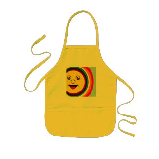 Sun Face and Rainbow apron