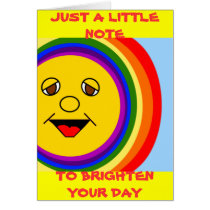 Sun Face and Rainbow (blank inside) cards