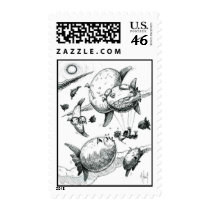Sun Fish Sky Dive stamps