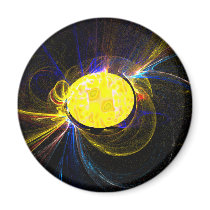 Sun Flares magnets by FractalMadness Sun Flares magnets