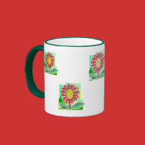 Sun Flower Design mugs