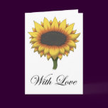 Sun Flower (With Love) Greeting Card