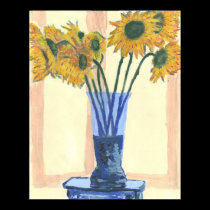 Sun Flowers posters by figstreetstudio Sun Flowers posters