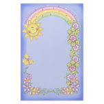 Sun, Flowers &amp; Rainbow Stationery Design