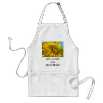 SUN FLOWERS, SUNFLOWERS APRONS COOKING KITCHEN by Basleeartprintgifts SUN FLOWERS, SUNFLOWERS APRONS COOKING KITCHEN