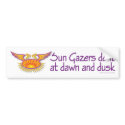 Sun Gazers Bumper Sticker bumper stickers