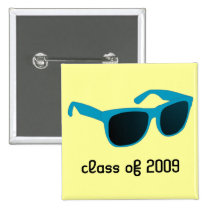 sun glasses class of 2009 buttons
