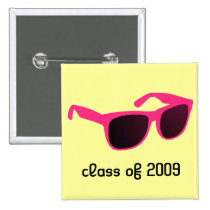 sun glasses class of 2009 buttons