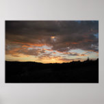 Sun Goes Down On Wine Country Poster
