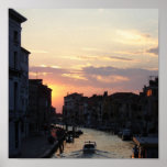Sun going down in Venice Print