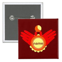 Sun Hands Pinback Buttons