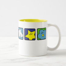 Sun Heart Moon Cloud Star Flower Mug