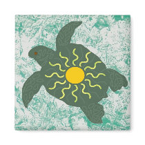 Sun honu ( sea turtle) magnet