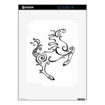 Sun Horse Black Decal For iPad 2