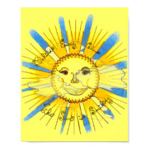 Sun in Clouds - 8" x 10" print