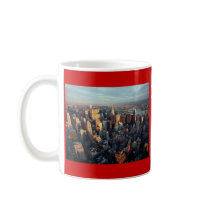 Sun Is Setting On New York City City-scape View Coffee Mugs