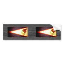 Sun kissed American Samoa Flag Bumper Sticker
