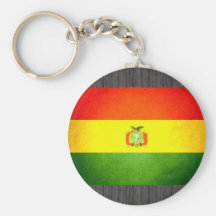 Sun kissed Bolivia Flag Keychain