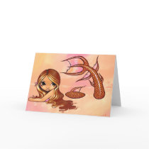 "Sun Kissed Mermaid" Greeting Card