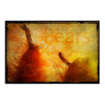 Sun kissed Pears Art Print