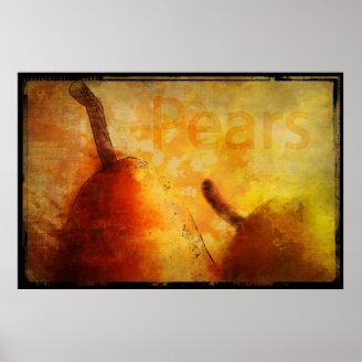 Sun kissed Pears Art Print