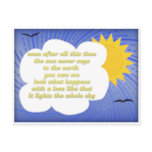 Sun Love For Earth by Hafiz Post Card