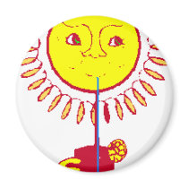 Sun magnets by SunAndMoon Sun magnets