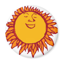 Sun magnets by SunAndMoon Sun magnets