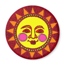 Sun Fridge Magnets