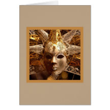 Sun Mask Greeting Card