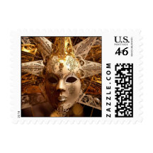 Sun Mask Postage Stamp