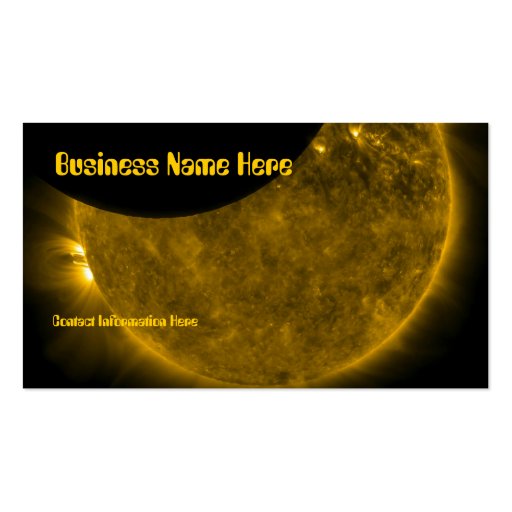 Sun & Moon Business Cards (front side)