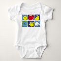 Sun moon flower heart star cloud t-shirts