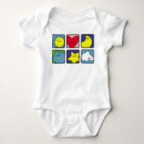 Sun moon flower heart star cloud t-shirts