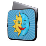 Sun Moon Solar Rays Laptop Sleeve