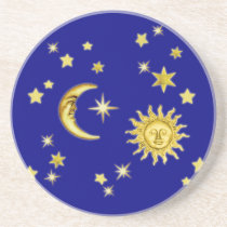 Sun, Moon & Stars coasters