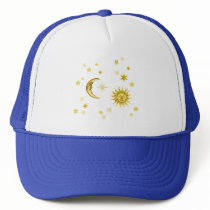 Sun, Moon & Stars Mesh Hat
