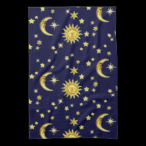 Sun, Moon & Stars kitchen towels