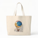 Sun Moon Stars Moon Balloon Aircraft Bags/Totes