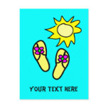 Sun n' Flip Flops Postcard