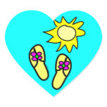 Sun n' Flip Flops Sticker