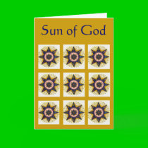 Sun of God Greeting Card
