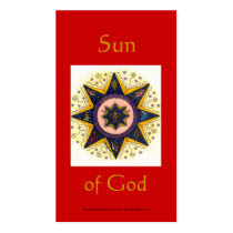 Sun of God Series #8 business cards by littlebitofsunshine Sun of God Series #8 business cards