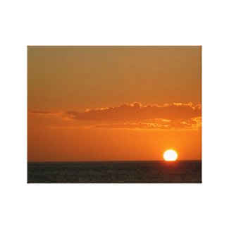 Sun on the Water at Sunset &gt; Sunset Canvas Prints